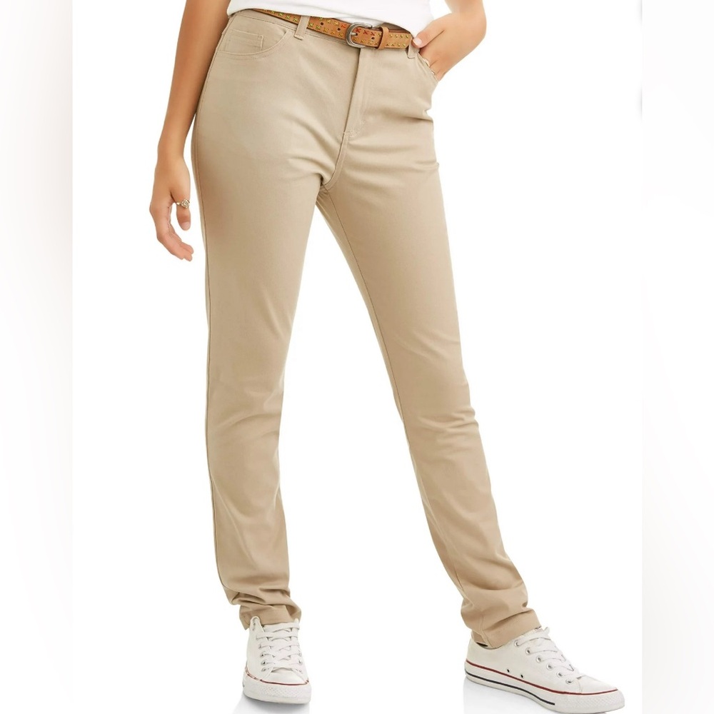 Women's Skinny Pants in Tan